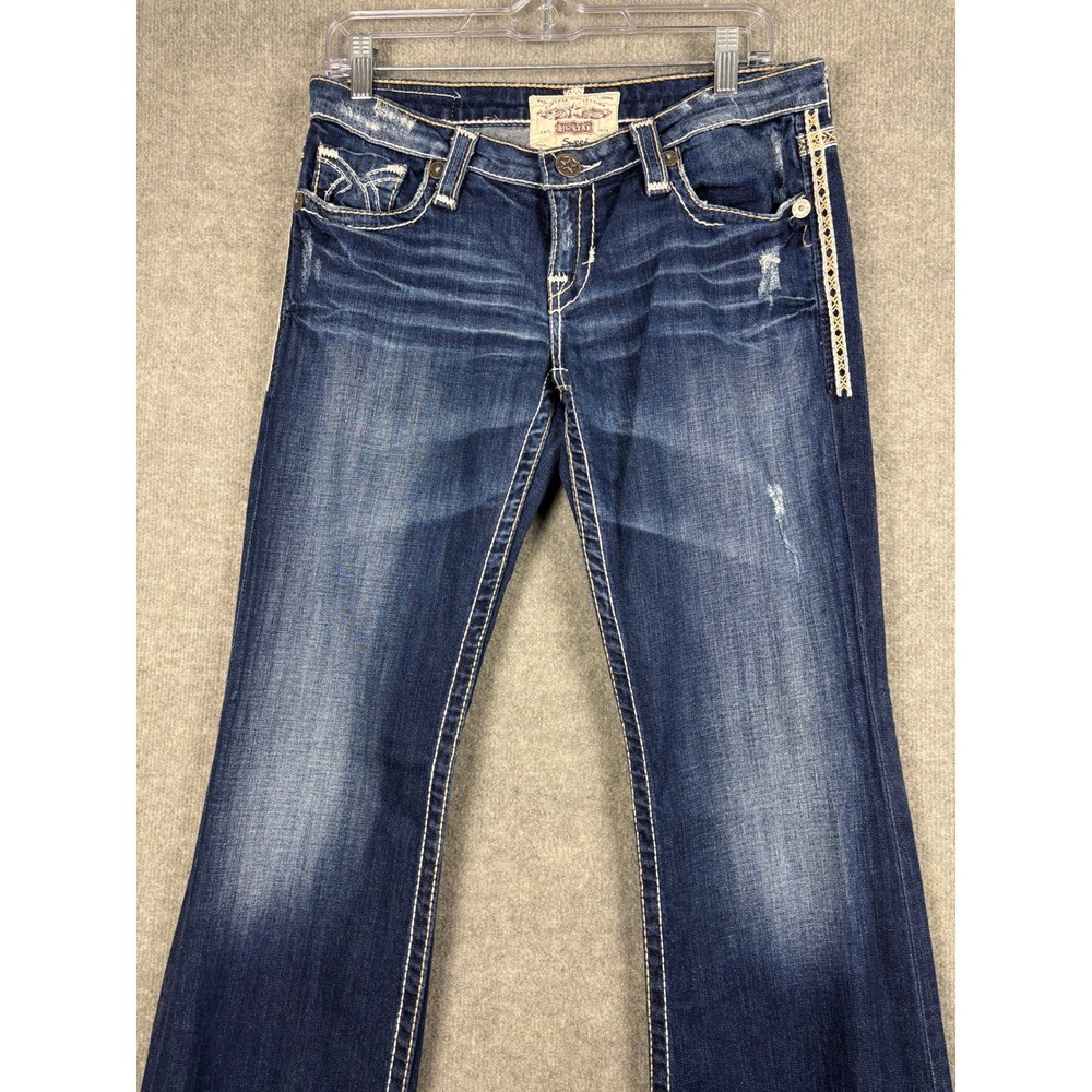 Big Star Women's Boot Cut Jeans - Dark Blue Wash - Picture 2 of 14